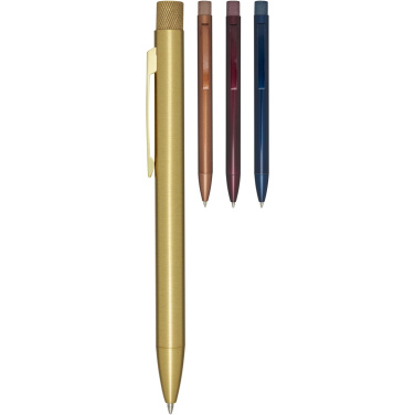 Logo trade corporate gifts image of: Beatriz recycled brass ballpoint pen