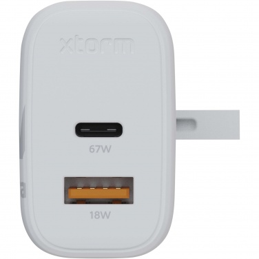 Logotrade promotional item image of: Xtorm XEC067G GaN² Ultra 67W wall charger - UK plug