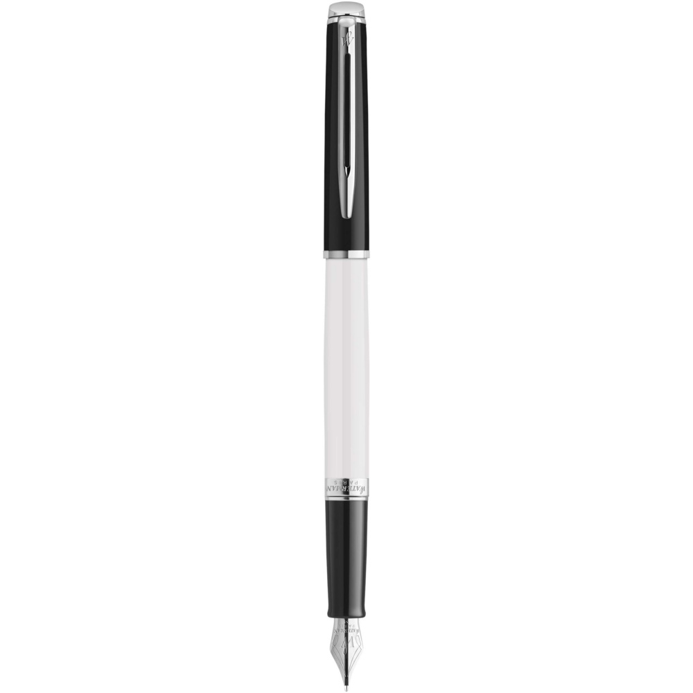 Logo trade advertising products picture of: Hemisphere colour blocking fountain pen with palladium trim