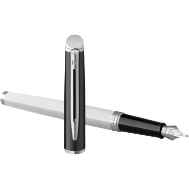 Logotrade corporate gift image of: Hemisphere colour blocking fountain pen with palladium trim