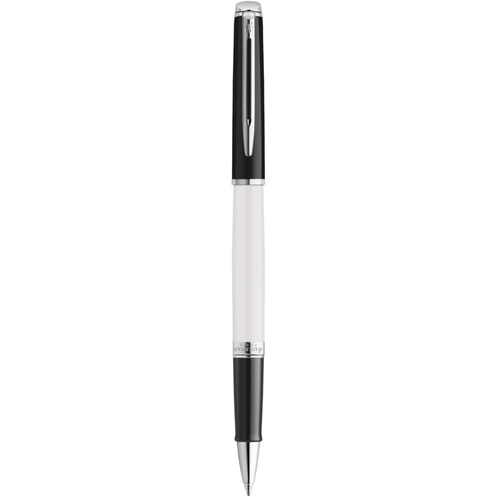 Logo trade corporate gifts image of: Hemisphere colour blocking rollerball pen with palladium trim