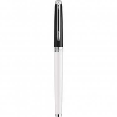 Logo trade promotional gifts image of: Hemisphere colour blocking rollerball pen with palladium trim