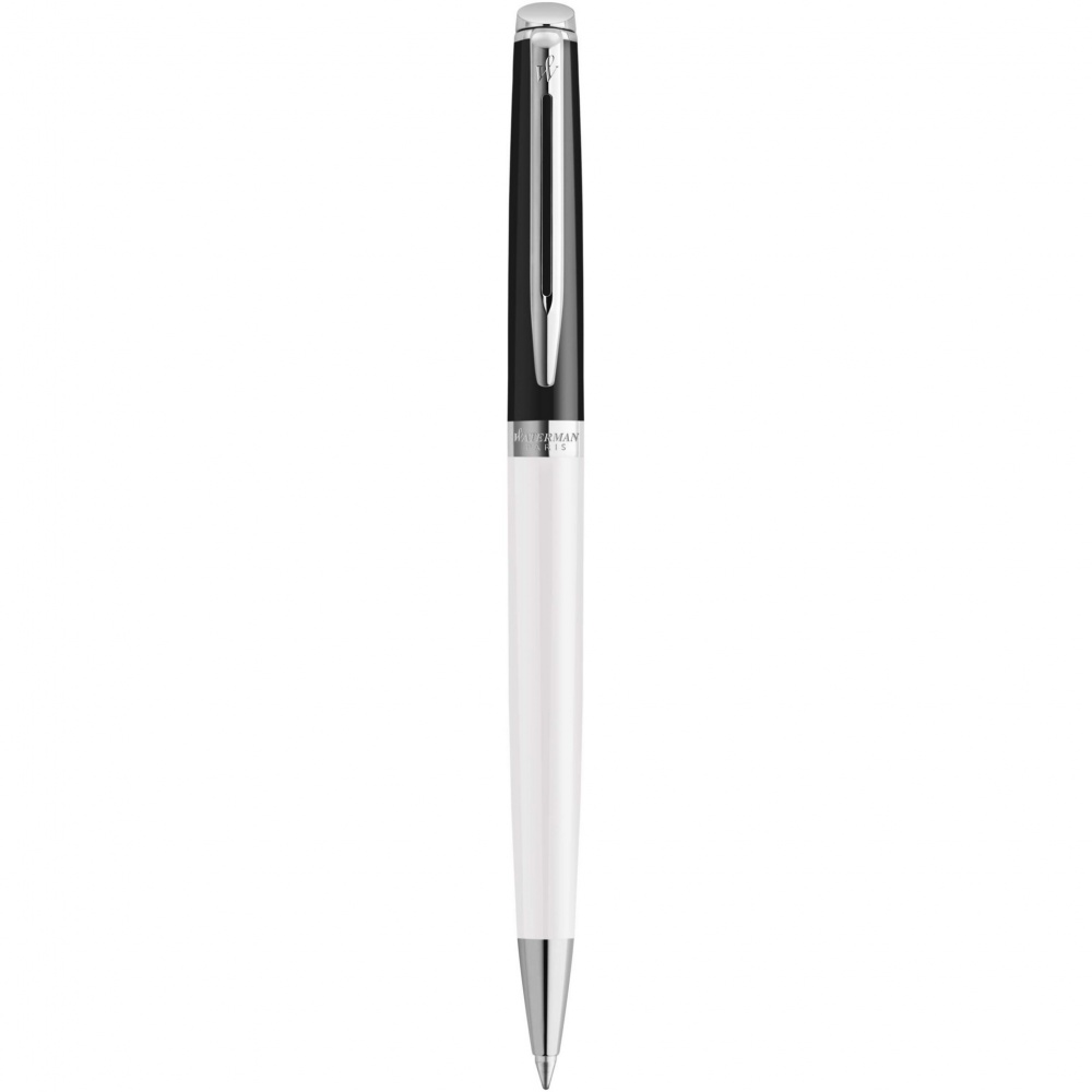 Logotrade corporate gift picture of: Hemisphere colour blocking ballpoint pen with palladium trim