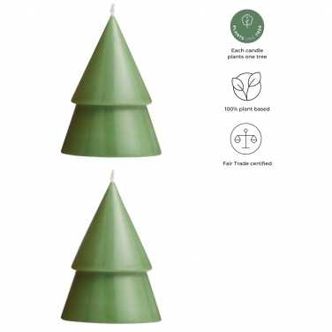 Logo trade advertising products image of: Originalhome Xmas tree candle set of 2 - M