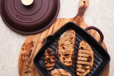 Logo trade promotional giveaways image of: VINGA Monte enamelled grill pan