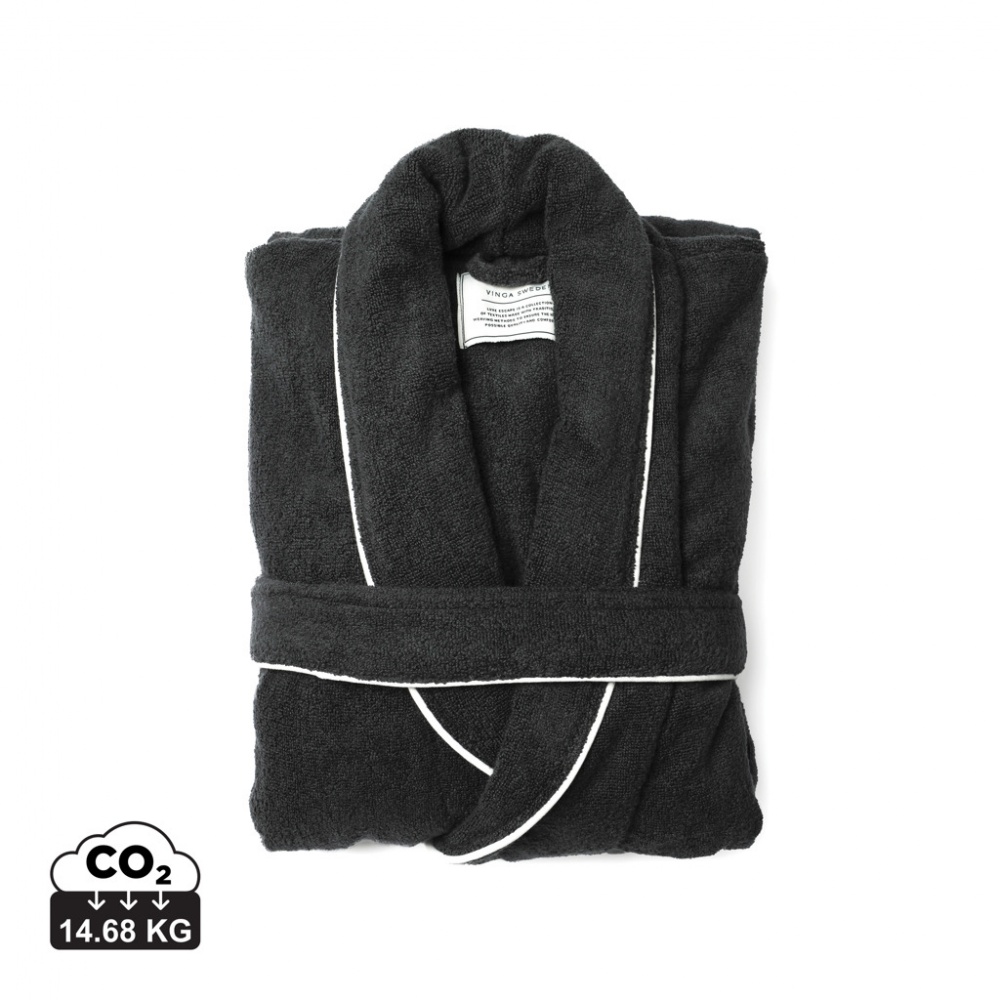 Logo trade corporate gifts image of: VINGA Harper bathrobe S/M