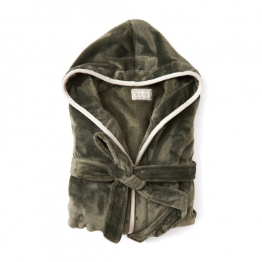 Logo trade promotional merchandise picture of: VINGA Louis luxury plush RPET robe size L-XL