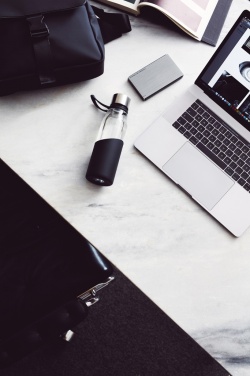 Logo trade business gift photo of: VINGA Lean Glass Water Bottle