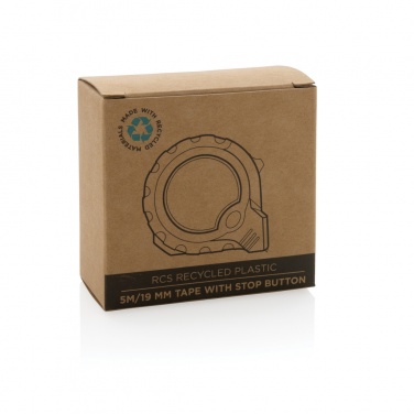 Logo trade advertising products image of: RCS recycled plastic 5M/19 mm tape with stop button