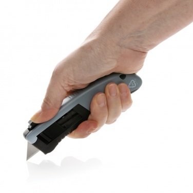 Logotrade promotional merchandise picture of: RCS certified recycled plastic Auto retract safety knife