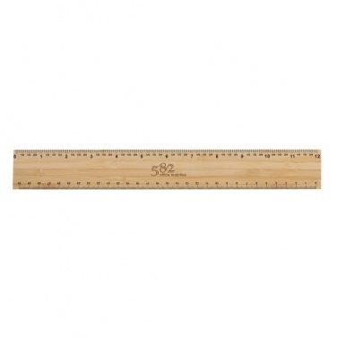 Logotrade promotional item picture of: Timberson extra thick 30cm double sided bamboo ruler