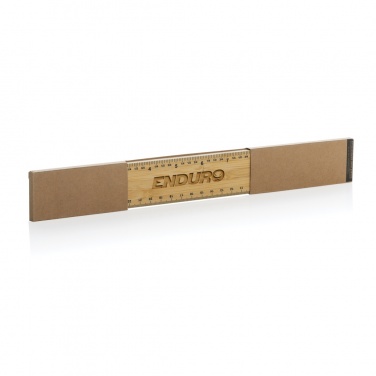 Logotrade corporate gifts photo of: Timberson extra thick 30cm double sided bamboo ruler
