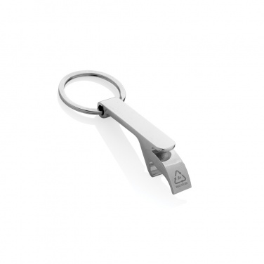 Logo trade promotional items picture of: RCS recycled zinc alloy bottle opener keychain