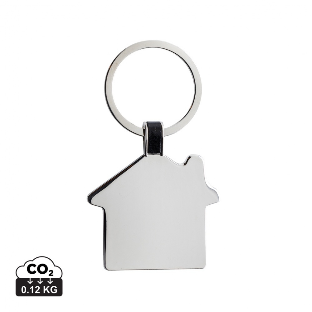 Logotrade business gift image of: RCS recycled zinc alloy house keyring