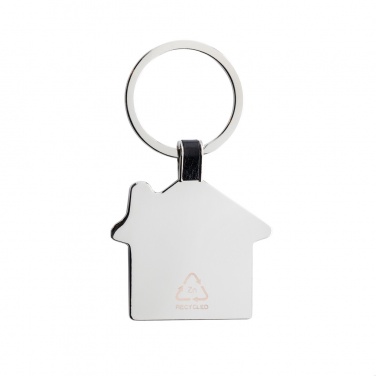 Logo trade promotional items picture of: RCS recycled zinc alloy house keyring