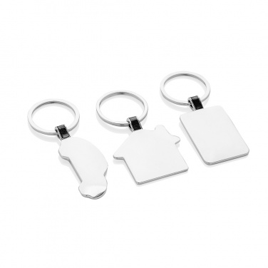 Logotrade promotional giveaways photo of: RCS recycled zinc alloy house keyring
