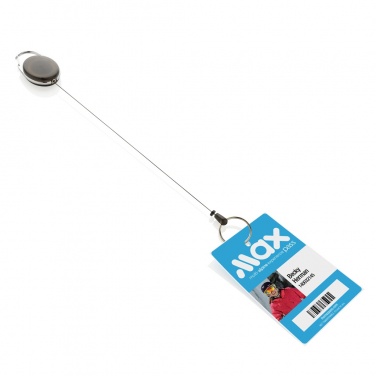 Logo trade promotional gifts picture of: RCS recycled ABS roller clip keychain