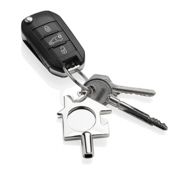 Logotrade promotional product image of: RCS recycled zinc alloy 3 in 1 keychain