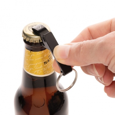 Logotrade corporate gift picture of: RCS recycled aluminum bottle and can opener