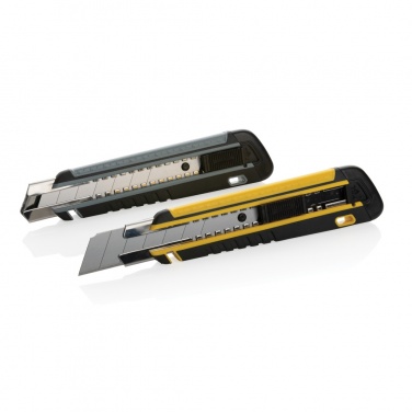 Logotrade promotional gift picture of: Refillable RCS rplastic heavy duty snap-off knife soft grip