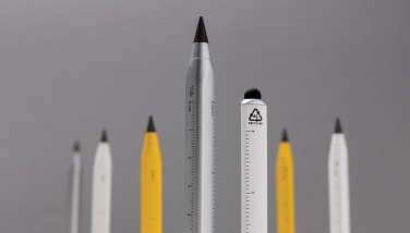 Logo trade advertising products image of: Eon RCS recycled aluminum infinity multitasking pen