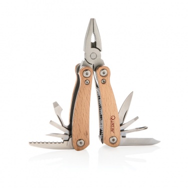 Logo trade corporate gifts image of: Wood multitool mini