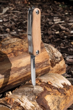 Logo trade promotional items picture of: Wood pocket knife