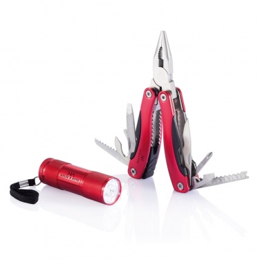 Logo trade promotional merchandise picture of: Multitool and torch set