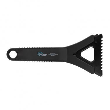 Logo trade promotional merchandise photo of: Polard RCS certified recycled plastic 3-in-1 ice scraper