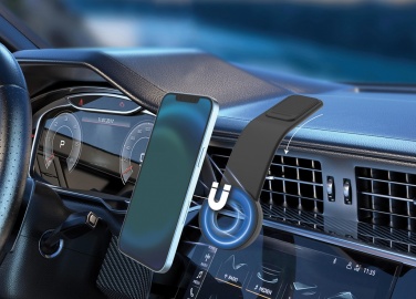 Logo trade promotional gifts picture of: DriveGrip RCS recycled plastic universal magnetic car holder