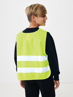 Logo trade advertising products image of: GRS recycled PET high-visibility safety vest 7-12 years