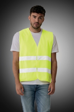 Logo trade corporate gifts picture of: GRS recycled PET high-visibility safety vest