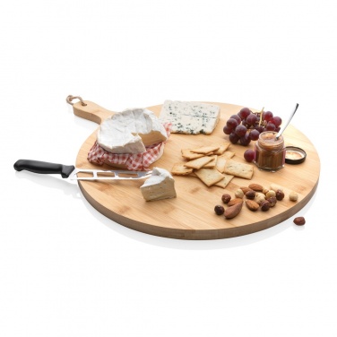 Logo trade corporate gift photo of: Ukiyo bamboo round serving board