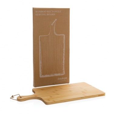 Logo trade promotional giveaways image of: Ukiyo bamboo rectangle serving board