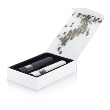 Logo trade corporate gifts image of: Electric pepper and salt mill set
