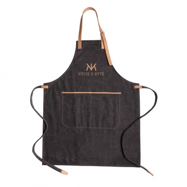 Logo trade business gifts image of: Deluxe canvas chef apron