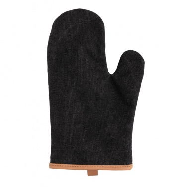 Logo trade promotional giveaways image of: Deluxe canvas oven mitt