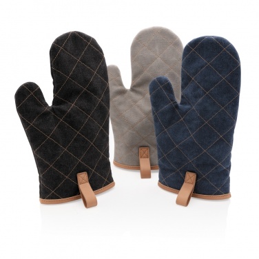 Logo trade promotional gift photo of: Deluxe canvas oven mitt