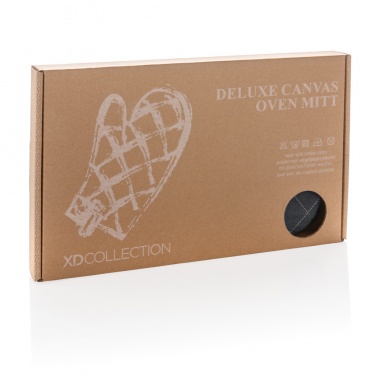 Logotrade promotional gift picture of: Deluxe canvas oven mitt
