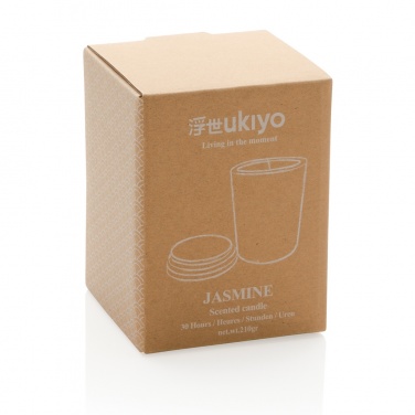 Logo trade promotional items picture of: Ukiyo deluxe scented candle with bamboo lid