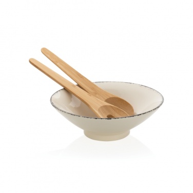 Logotrade promotional merchandise image of: Ukiyo salad bowl with bamboo salad server