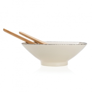 Logo trade promotional gift photo of: Ukiyo salad bowl with bamboo salad server