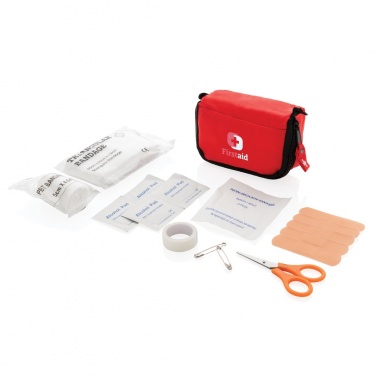Logo trade promotional giveaways image of: First aid set in pouch