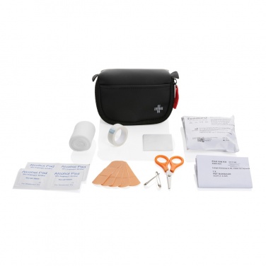 Logo trade promotional items image of: RCS recycled nubuck PU pouch first aid set mailable