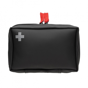 Logo trade promotional items image of: RCS recycled nubuck PU pouch  first aid set