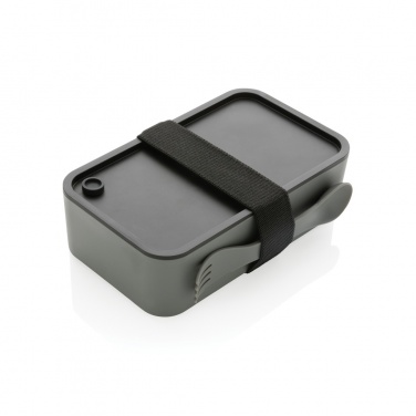 Logo trade promotional products image of: GRS recycled PP lunch box with spork