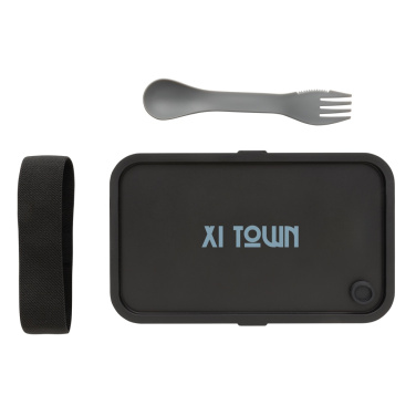 Logotrade promotional giveaway picture of: GRS recycled PP lunch box with spork