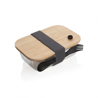 Logotrade promotional merchandise picture of: Glass lunchbox with bamboo lid