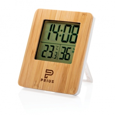 Logotrade business gift image of: Bamboo weather station
