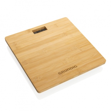 Logo trade business gift photo of: Grundig Bamboo Digital Body Scale